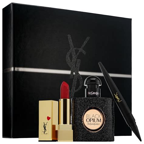 ysl makeup bag black|ysl makeup bag gift set.